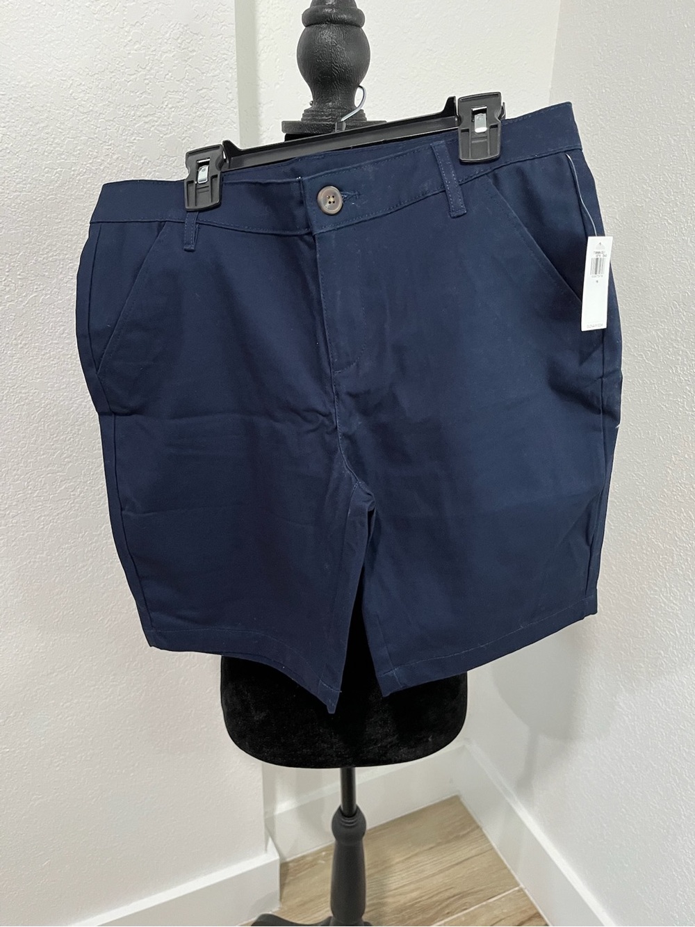Old Navy Navy Stretch Bermuda Shorts